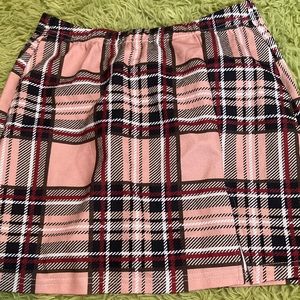 plaid short skirt